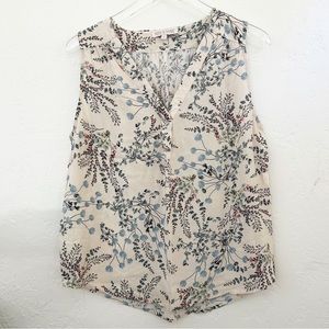 Rose & Thyme Floral Sleeveless Top in Size L